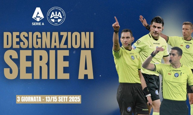 开云app-意甲第3轮裁判安排：安德烈亚-科隆博执法尤文vs国米